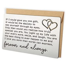 Wallet Card Love Note, Anniversary for Men  I love you always and forever