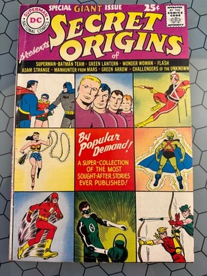 Secret Origins #1 One-Shot (1961) - Origins of DC Heroes - FN