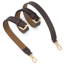 Vachetta Crossbody Leather Strap for LV ONTHEGO Adjustable Purse Strap DarkBrown