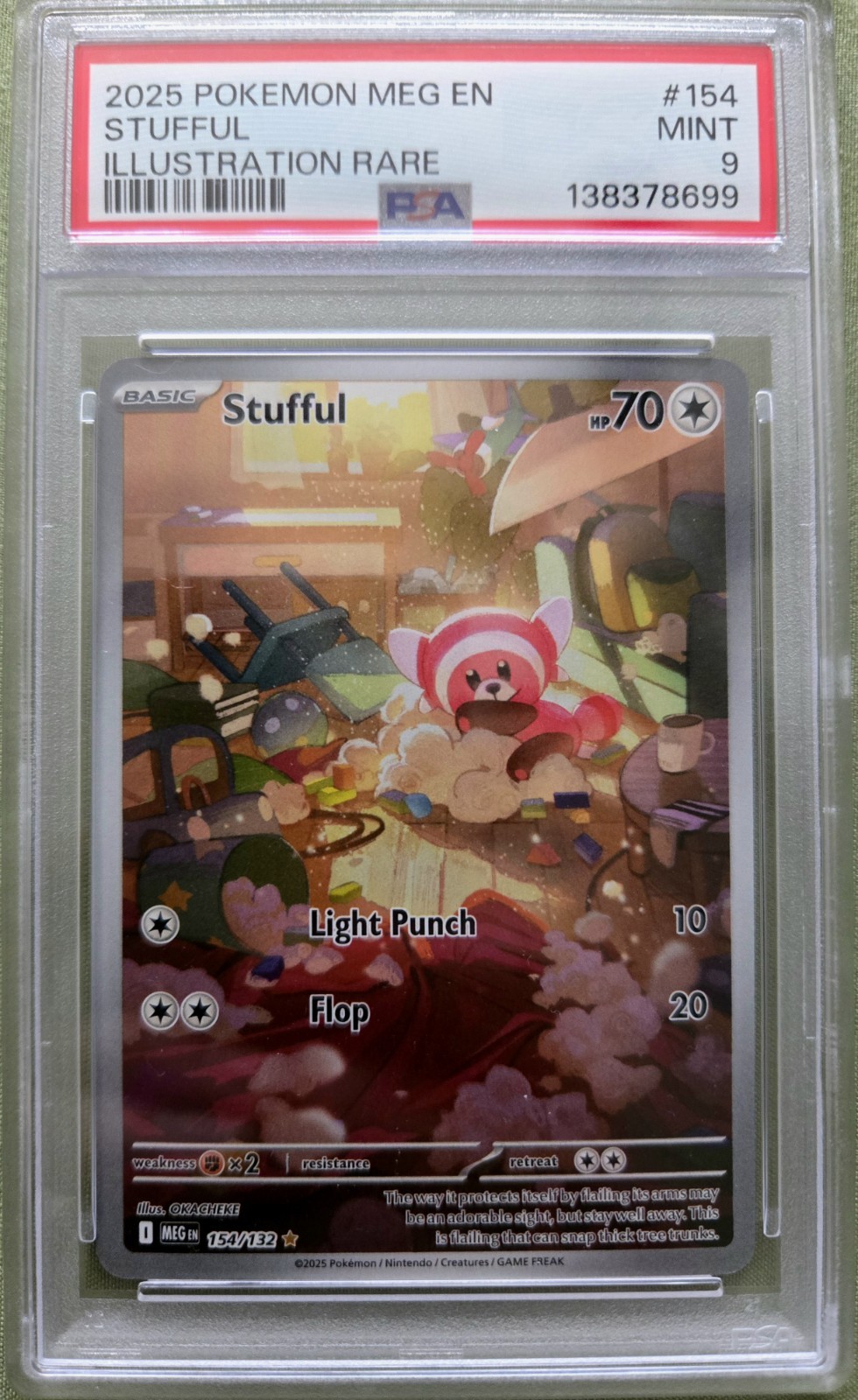 Stufful 154/132 Me01: Mega Evolution Holo PSA 9