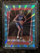 2021-2022 Donruss Holo Teal Laser #239 Brandon Boston Jr Rated Rookie - Clippers