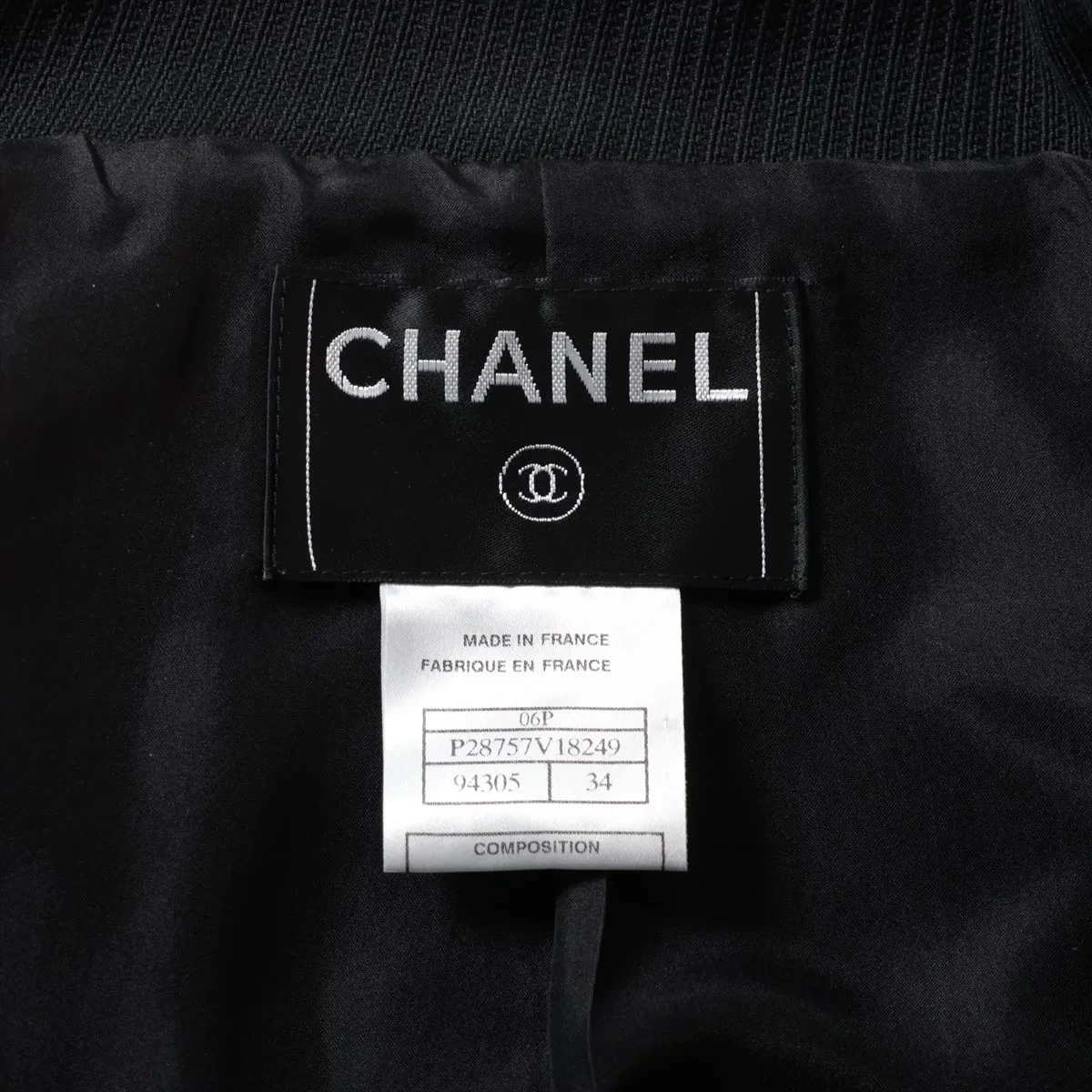 Giacca Chanel Coco Button 06P Cotone 34 Donna Nero P28757V18249 Napoleone