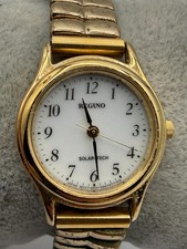 Ladies Reguno Solar-Tech E031-S028256 Gold Tone Watch WORKS