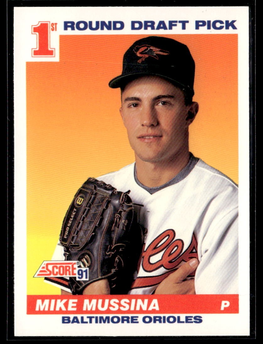 1991 Score #383 Mike Mussina HOF Rookie Card RC