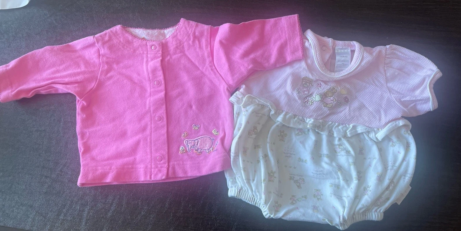 Lot Of 3 -6 Month Baby Girl Clothes, 13 Pieces And 2 Pairs Of Shoes