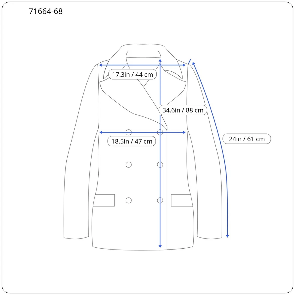 Abrigo para mujer DESIGUAL negro helio 38 gris patrón manga larga de un solo pecho Foto 4 de 4