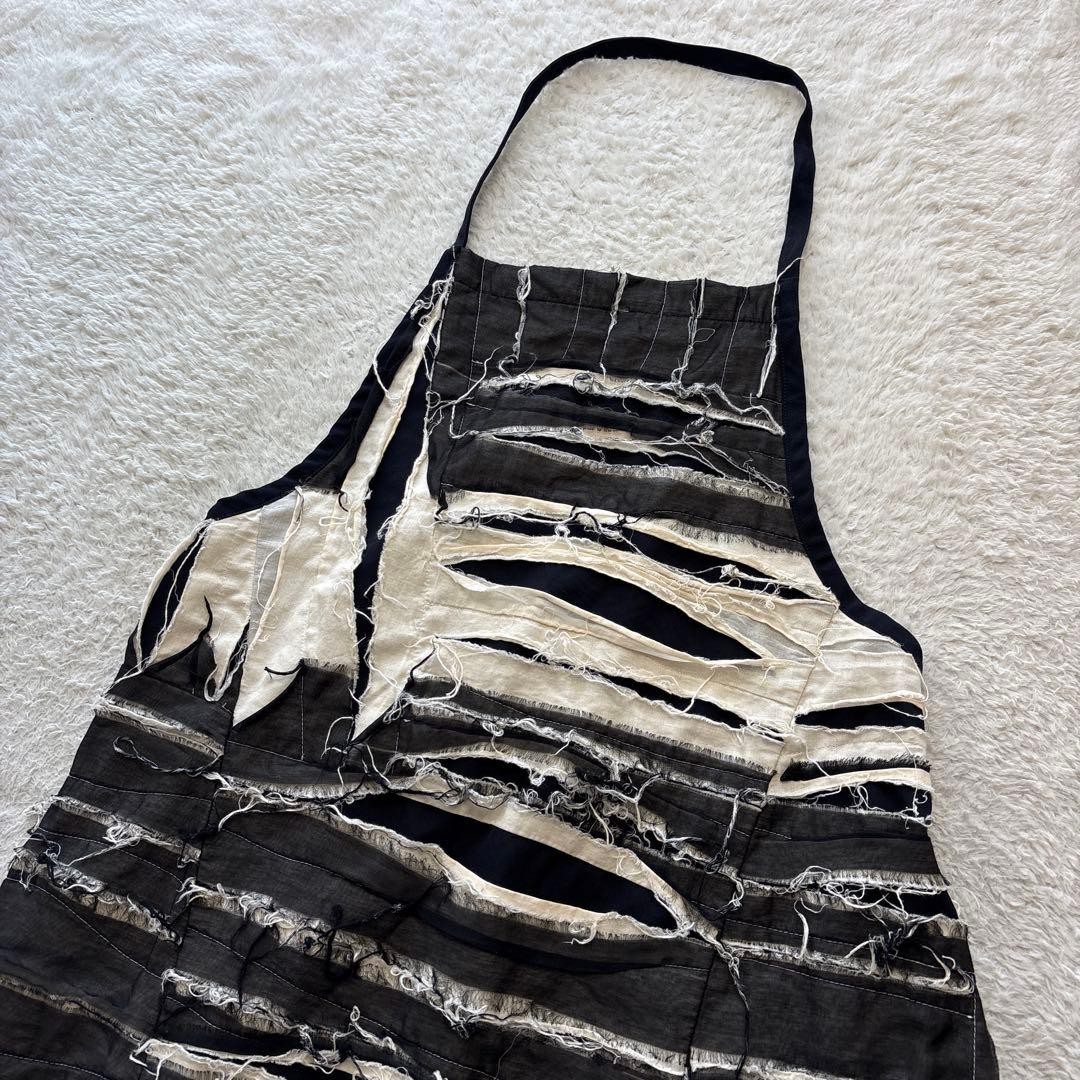 Comme des Garcons damaged processing apron dress … - image 3