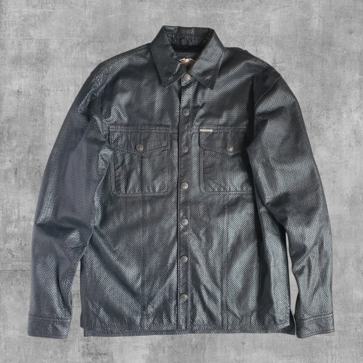 leather motorcycle shirt products for sale | eBay