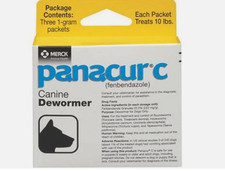 Panacur C Dog Dewormer Tapeworms 3ct 10lb 06-2027