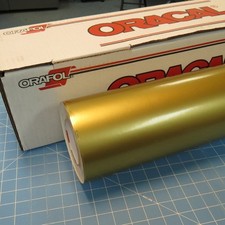 Gold Metallic 651 Oracal 24" x 50' Sign Vinyl for Decals Lettering Graphics