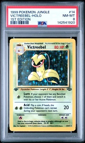 1999 POKEMON JUNGLE 1ST EDITION #14 VICTREEBEL-HOLO PSA 8