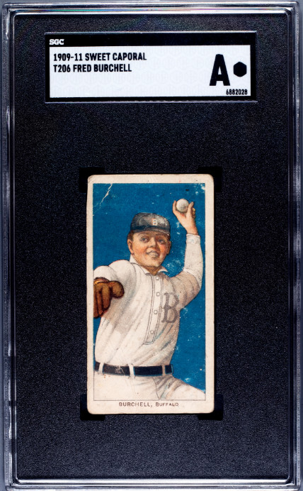 1909-11 Sweet Caporal (T206) Burchell, Fred SGC Authentic