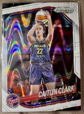 2025 Panini Prizm WNBA Caitlin Clark #22 White Seismic Prizm Refractor
