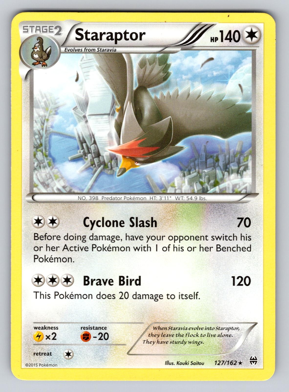 Staraptor 127/162 Rare BREAKthrough Pokemon Lightly Played
