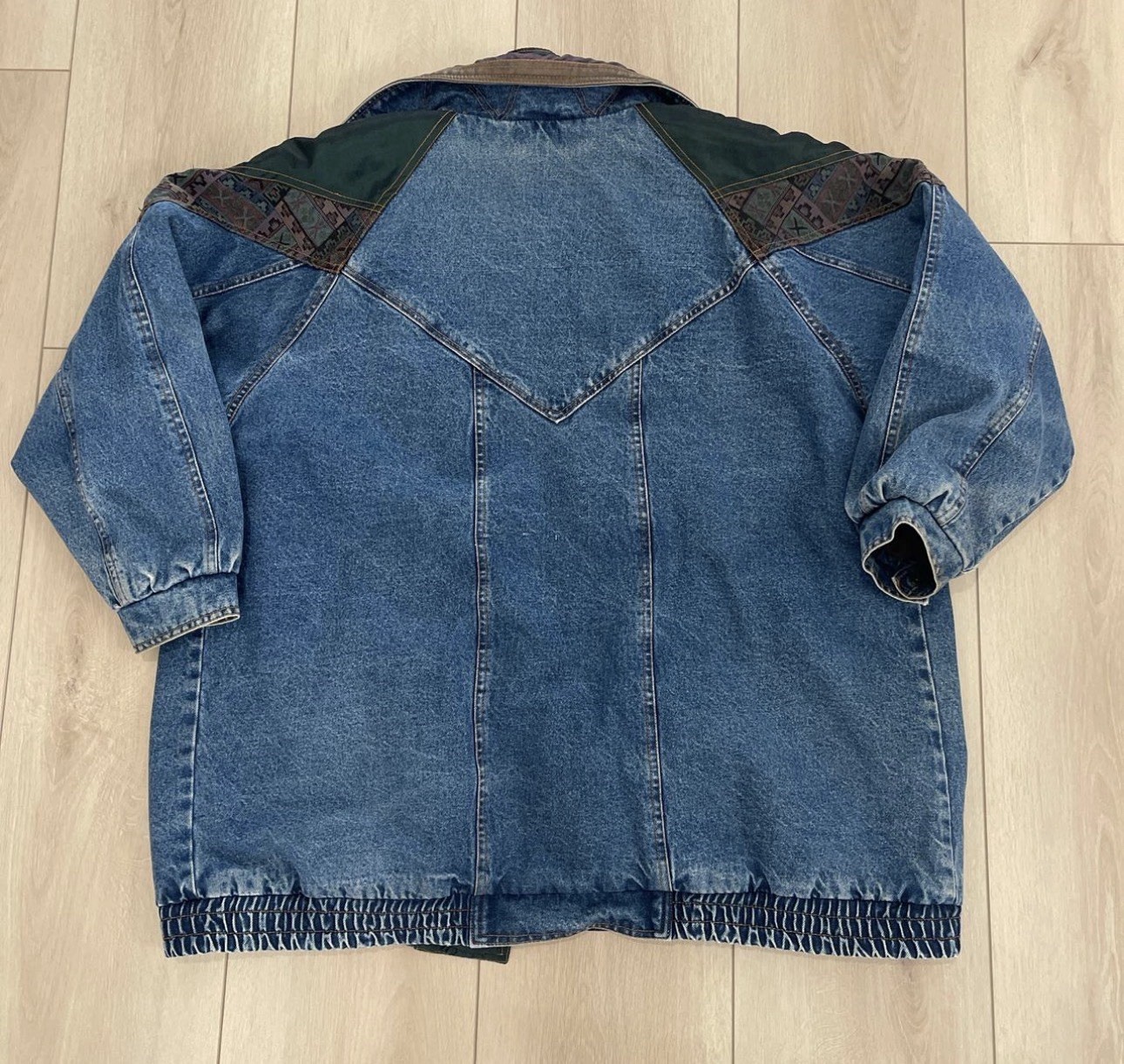 VTG RARE Current Seen Multi-Colored Oversized Den… - image 2