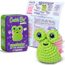 Minis Crochet Kit for Beginners   Gift Set to Make Snail Dora Amigurumi Plushie