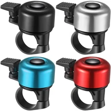 4 Pieces Bike Bells, Bicycle Bells for Mountain Bicycle Handlebars Loud Crisp...