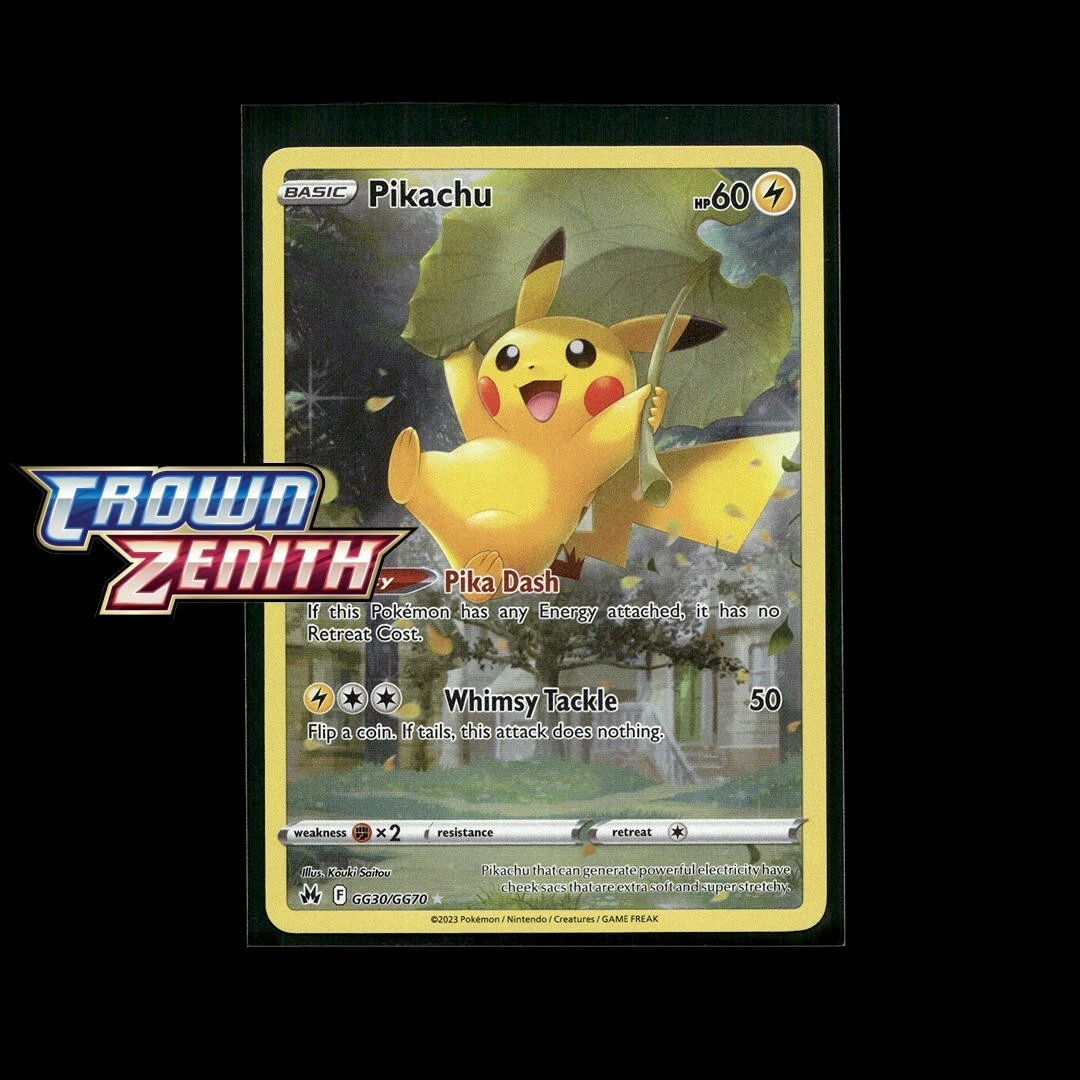 Pikachu GG30/GG70 Crown Zenith: Galarian Gallery for sale | eBay