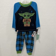 Boys' LEGO Star Wars: The Mandalorian Baby Yoda 2pc Pajama Set Sleepwear, NWT