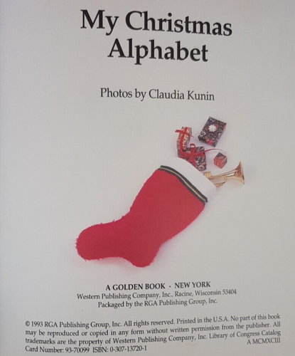 My Christmas Alphabet : BABY'S BOOK / Children's skill development books (1 pc.) - 第 10/12 張圖片