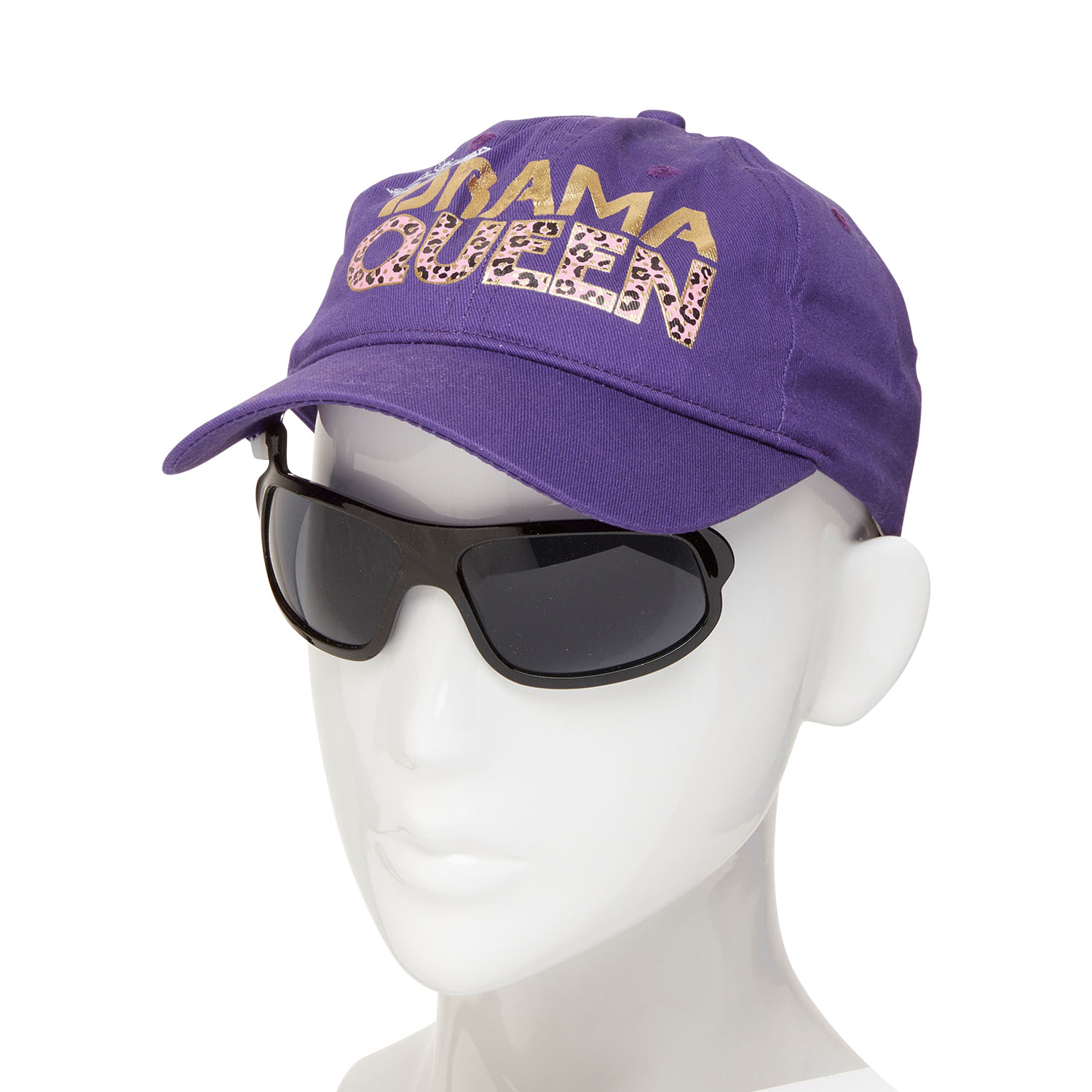 sunglasses and baseball cap