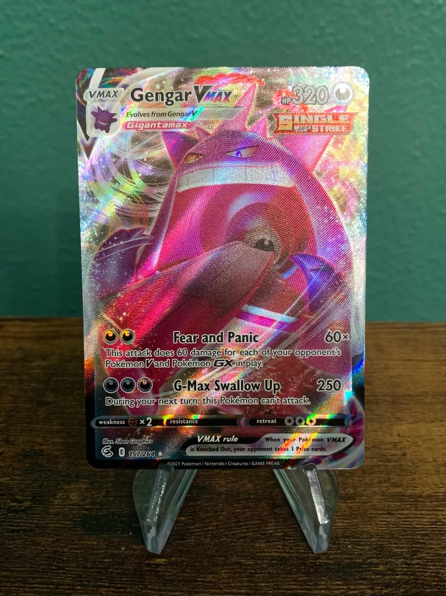 Pokemon TCG Gengar VMax Fusion Strike 157/264 Ultra Rare Values