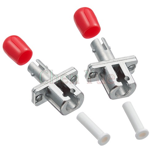 2pcs ST hembra a LC hembra adaptador de fibra óptica ST-LC adaptador óptico híbrido de metal - Imagen 2 de 5