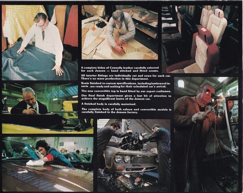 JENSEN INTERCEPTOR III & CONVERTIBLE, PRINTED IN U.S.A BROCHURE, UK LEAFLETS. - Picture 5 of 12