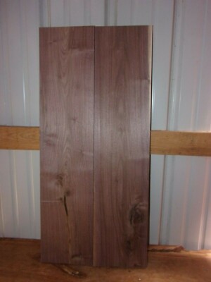 2 PC WALNUT LUMBER WOOD KILN DRIED BOARDS LOT 216H 32'' X 7 3/8'' X 1 1/4'' RUSTIC