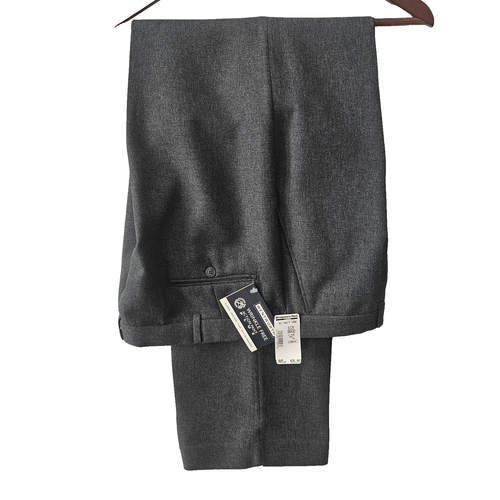 NWT Montgomery Ward WENTWORTH Action Pant Polyester 38 x 32 Gray Casual Dress - 第 1/15 張圖片
