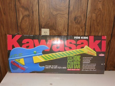 KAWASAKI FOR KIDS' ELECTRIC DIGITAL GUITAR REMCO 1988 NEVER USED 