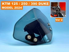 Custom Made - Windshield & bracket (Fits to KTM 125 / 250 / 390 Duke Model 2024)