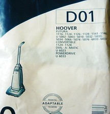 10 sacs aspirateur HOOVER FUTURA 1116 1124 1126 POWERDRIVE - MENALUX D01