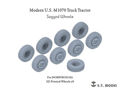 ET model 1/35 Modern U.S. M1070 Truck Tractor Sagged Wheels For HOBBYBOSS Kit