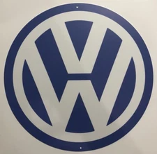 Volkswagen Round Metal Sign