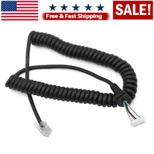 Mic Cord Cable For Yaesu MH-48 MH-42 FT-1802 FT-1802M FT-1807 FT-1807M Radio