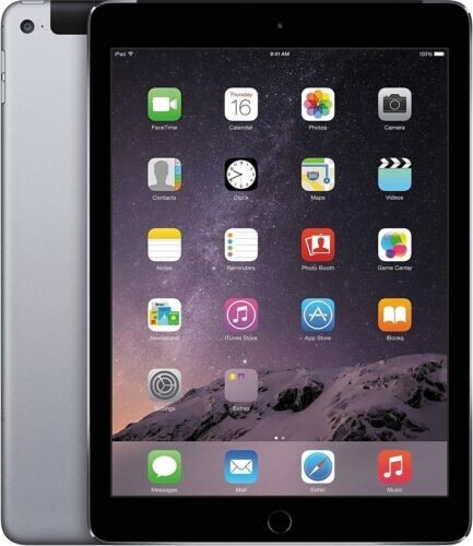 Apple iPad Air 2 16GB, Wi-Fi + Cellular (Unlocked) Grey , 9.7in