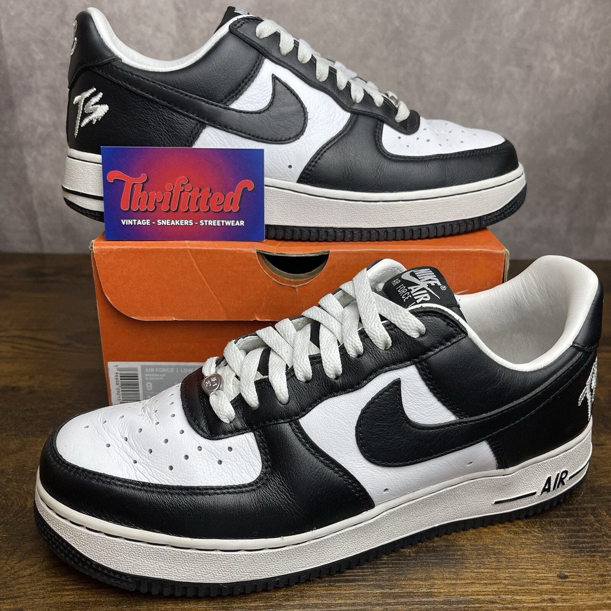 Nike Terror Squad x Air Force 1 Low Blackout Size 9 FJ5756-100