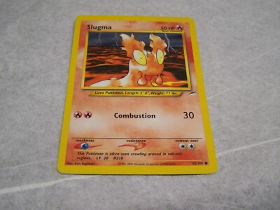 slugma pokemon card (Wisdom of Sea and Sky #30/241, 1-Diamond) [R] Draw In Attach a Fire Energy card from your discard pile to this Pokmon Pokemon Single Card NEO REVELATION
