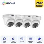 Annke 4pcs 1080P Hd Outdoor Security Camera 2Mp Video Surveillance Night Vision