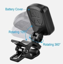 Clip-On LCD Digital Tuner for Guitar Bass Violin Ukulele Chromatic AT-01A
