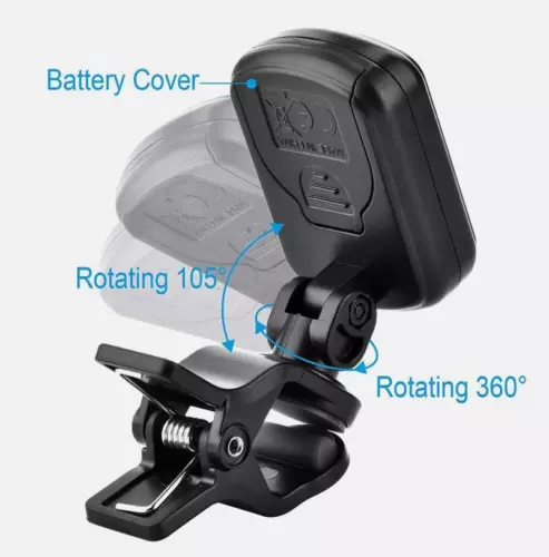 E-Digitale Gitarre Tuner LCD Clip-on Chromatisch Akustischer Bass Ukulele Geige - Bild 3 von 10