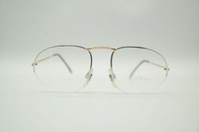 Vintage Chai CH5-5 Silver Gold Half-Frame Glasses Eyeglass Frame NOS