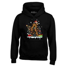 Bigfoot Santa Christmas Toy Sack Sasquatch Hoodies Christmas Sweatshirts