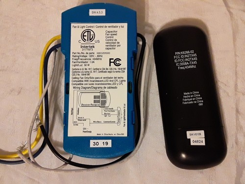 Geniune Hunter Replacement Ceiling Fan Remote & Receiver K803201000 Blue - Picture 11 of 15