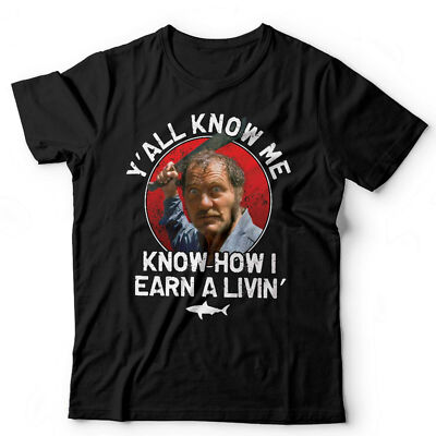 Jaws TShirt Y'all Know Me Unisex Quint Hai Angeln Retro Vintage Amity Island
