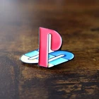PlayStation Gaming Gamer Retro Logo Enamel Pin Brooch Button + Free Gift Bag