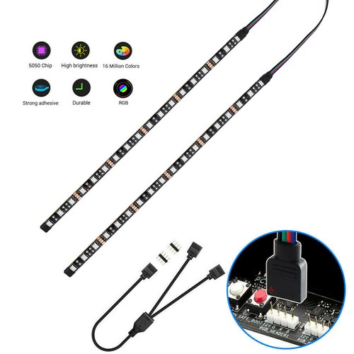 DC12V 5050 4Pin Led Strip RGB LED Light For PC Computer Case Mainboard Control - Picture 17 of 17