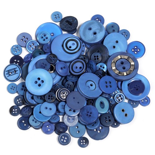 Mixed Color Round Buttons Handmade DIY Buttons Painting Flower Material Package - Picture 11 of 23