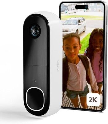 Arlo 2K Video Doorbell Outdoor Wireless Camera WiFi Video